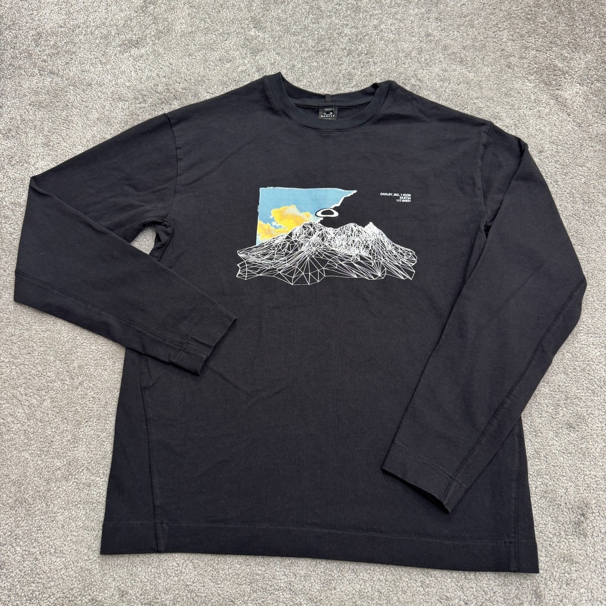 Oakley HQ Coordinates Boxy Fit Graphic Long Sleeve T-Shirt Mens