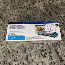 Genuine Brother TN221C Cyan Toner Cartridge Blue HL-3170CDW MFC-9130CW OEM