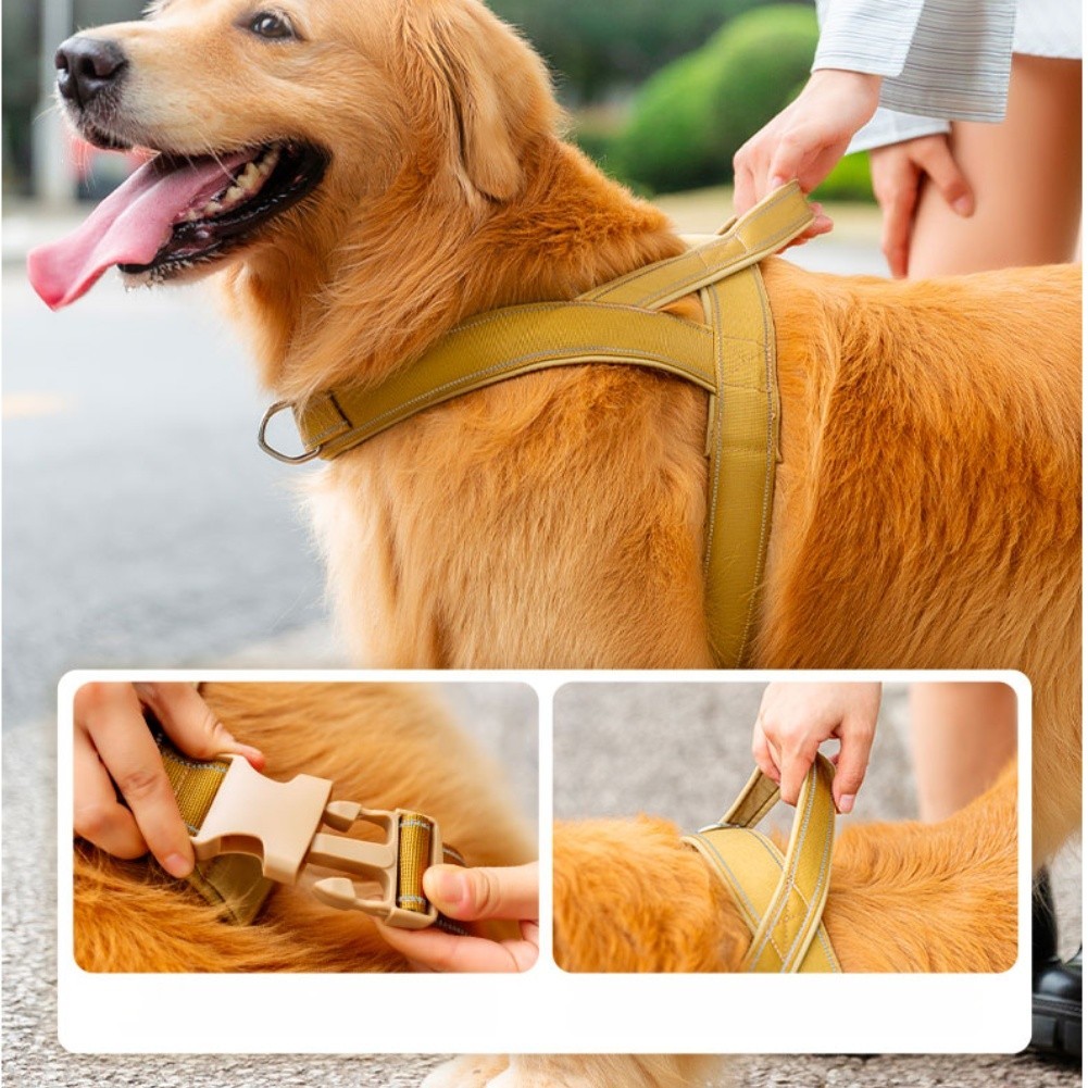 Pettorina per cani Slip On No Pull con fibbia a sgancio rapido e grande per impugnatura foto 6