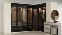 Eckschrank Kommode Spiegel Beige Modern Edel Schminktisch Set Luxus