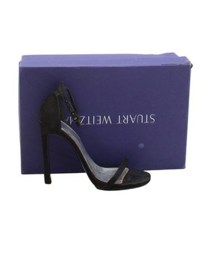 Stuart Weitzman Damen Heels UK 3 schwarz 100% andere Riemchen