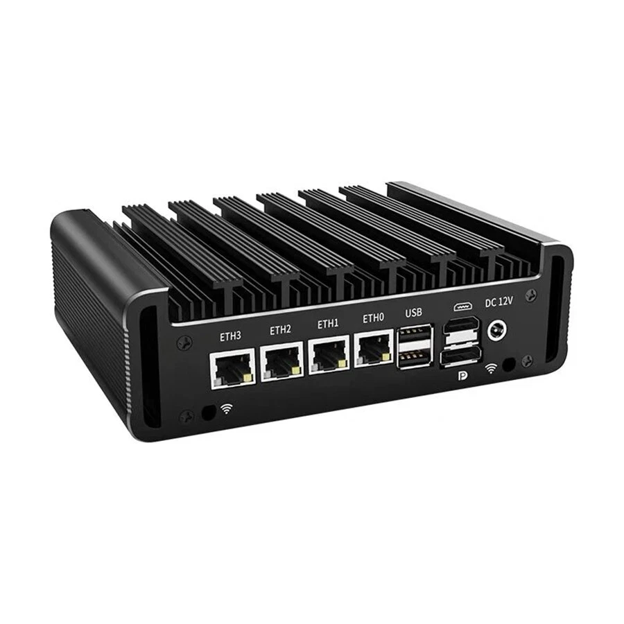 Intel J6412 Quad Core Home Office Mini Soft Router 4*2.5G LAN 2xCOM Linux 4G - Image 2 of 4