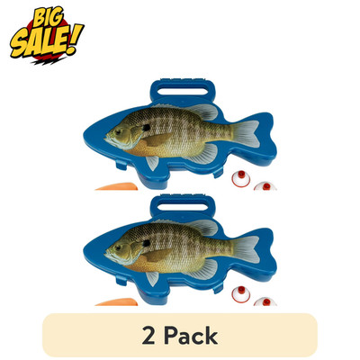 2 Pack Flambeau Wild Bite Panfish Kit 25Pc Kids Fishing Tackle Box