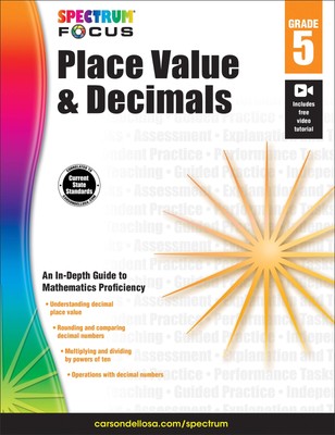 Place Value and Decimals, Grade 5: Includes Free Video Tutorial