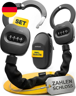 E-Scooter Schloss Mit Tasche SNAPSAFE - E-Roller Schloss Mit Zahlencode Inklusiv