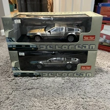 Sun Star 1981 De Lorean LK 1:18 Scale Diecast Model Car Back To The Future Toy