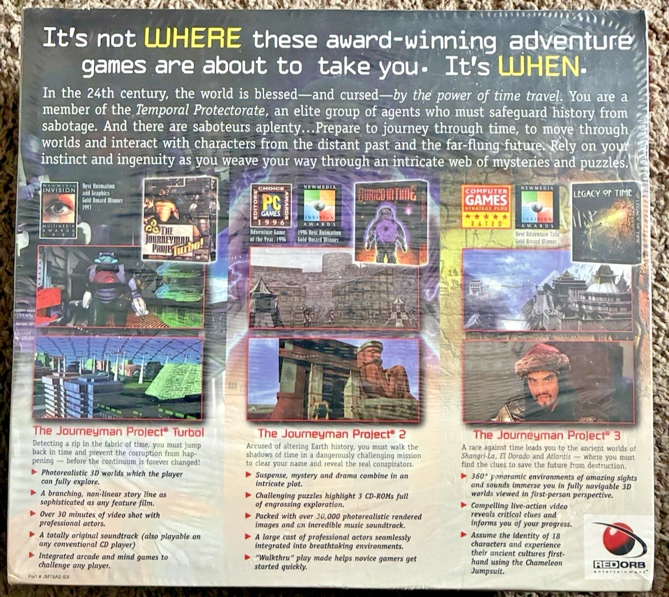 The Journeyman Project Trilogy PC CD-ROM Big Box Brand New - Image 2 of 3