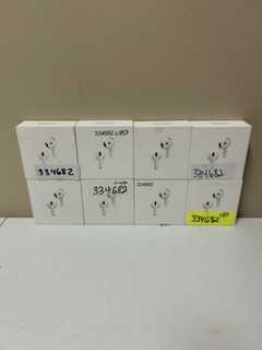 Lot Of (8) AirPods 4 W/ ANC MXP93LL/A For Parts Or Not Working
