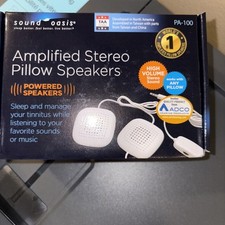 Sound Oasis Amplified Stereo Pillow Speakers