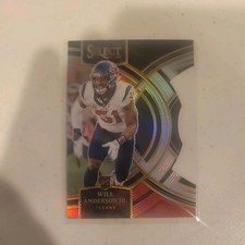 2023 Panini Select #125 Will Anderson Jr. Black and Red Prizms Die Cuts