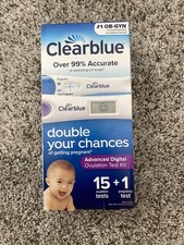 Digital 15 Ovulation and Pregnancy Test Kit Clear Blue Brand New Sealed