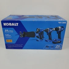 Kobalt  KLC 4324A-03 24-volt 4-Tool Brushless Power Tool Combo Kit w/Extras