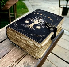 400 Pages Blank Spell Book of Shadows Journal Tree of Life Printed Witchcraft Su