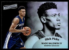 2017-18 Panini Aficionado Slick Picks Wade Baldwin Memphis Grizzlies #16
