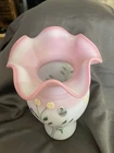 Fenton Burmese Lotus Mist Blushing Tulip Limited Edition Vase, 44/950