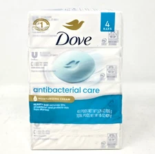 DOVE Antibacterial Care Moisturizing Beauty Bar Soap, 3.25 oz, (4 Bars)