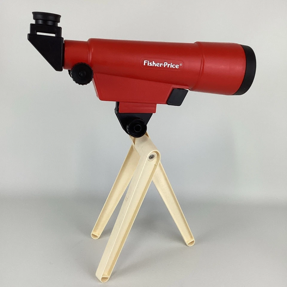 Fisher Price Starscope Telescope Set Slide Viewer Tripod Astronomy Vintage 1986 - Image 4 of 4