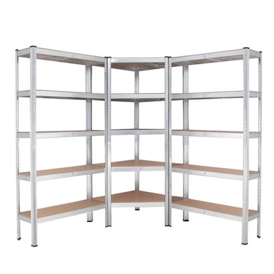 TRUTZHOLM Schwerlastregal Lagerregal Werkstattregal Regalsystem 3 tlg Eckregal Steckregal