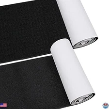 Heavy Duty Self-Adhesive Hook and Loop Tape - 6" x 2 Yards - Reusable Fastener