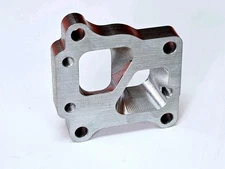 EVO X 10 Turbo to T3 Divided Header Flange Adapter 4g63 TDO5H fit Mitsubishi STI