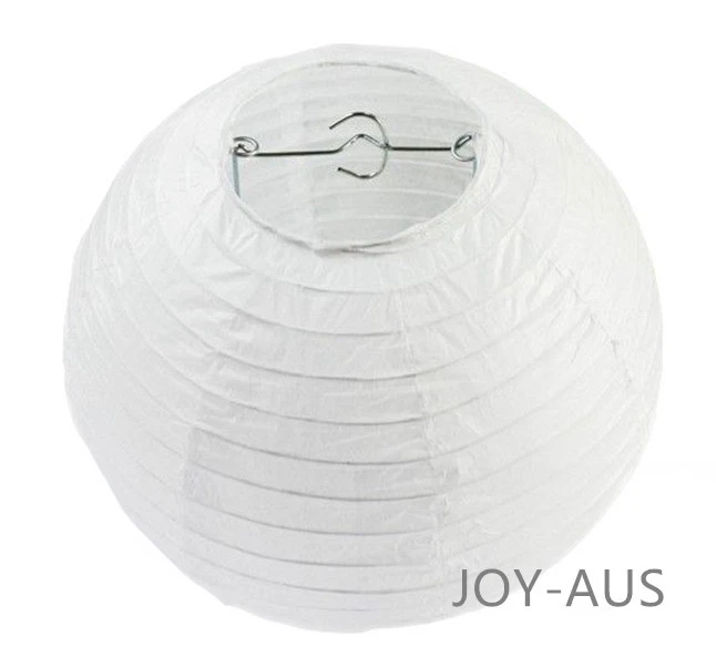 9x 30cm Linternas Papel Blanco Azul Compromiso Boda Cumpleaños Fiesta Lugar Decoración Foto 3 de 4