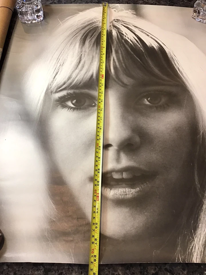 ORIGINAL POSTER 1968 Brigitte Bardot B&W Model Headshot BIRCHFIELD NYC W/TUBE - Image 4 of 4