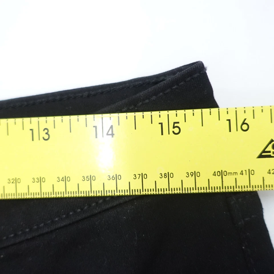 A.N.A A New Approach Jeans Women 12 Black Denim Mid Rise Jegging Stretch Zip Fly - Image 4 of 4