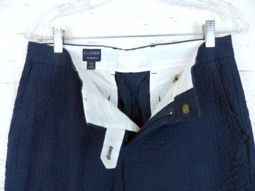 Traje a medida J Crew Thompson para hombre azul Seersucker chaqueta ajustada 38 pantalones 30 - Imagen 15 de 19