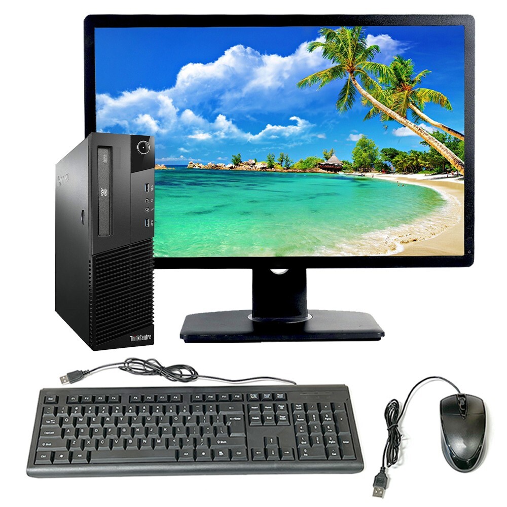 Lenovo Desktop Computer Intel i5 8GB RAM 500GB HD 22in LCD