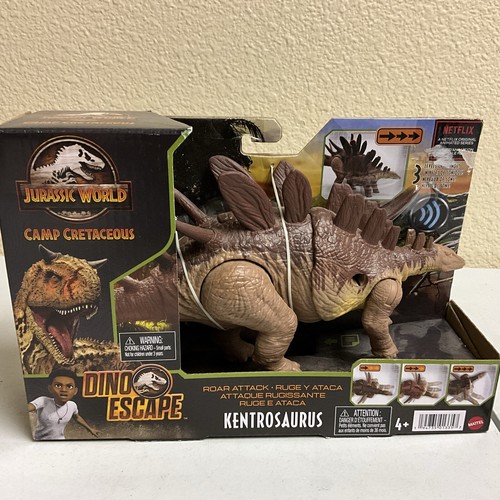 Jurassic World Dino Escape Roar Attack Kentrosaurus Figure Camp Cretaceous New