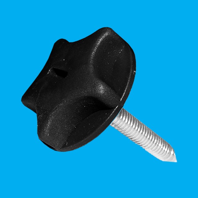 25x M8 x 25mm Black Conepoint Starshaped Headboard Bolt for Beds with