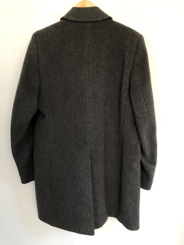 Kindler Grey Wool/Cashmere-Blend Pea Coat - UK42 - New - Picture 15 of 16