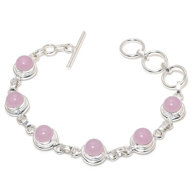 Bracelet en argent sterlng 925 fat man avec perre préceuse nacre 7