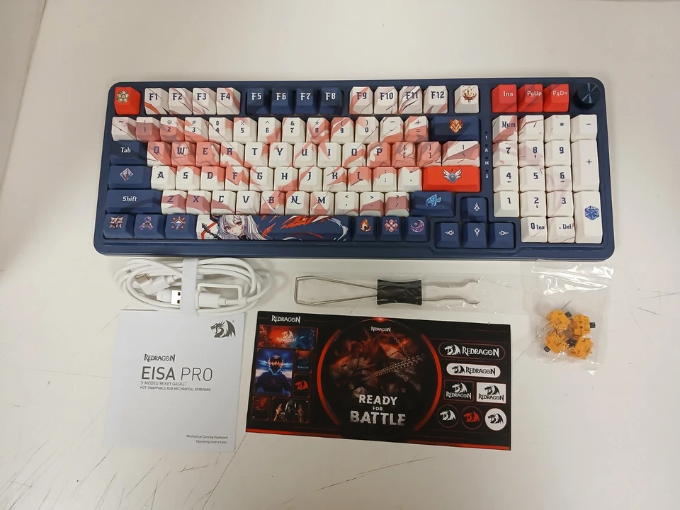 Redragon EISA K686 PRO SE 98 Key RGB Gasket Hot-Swappable Mechanical Keyboard - Image 4 of 4