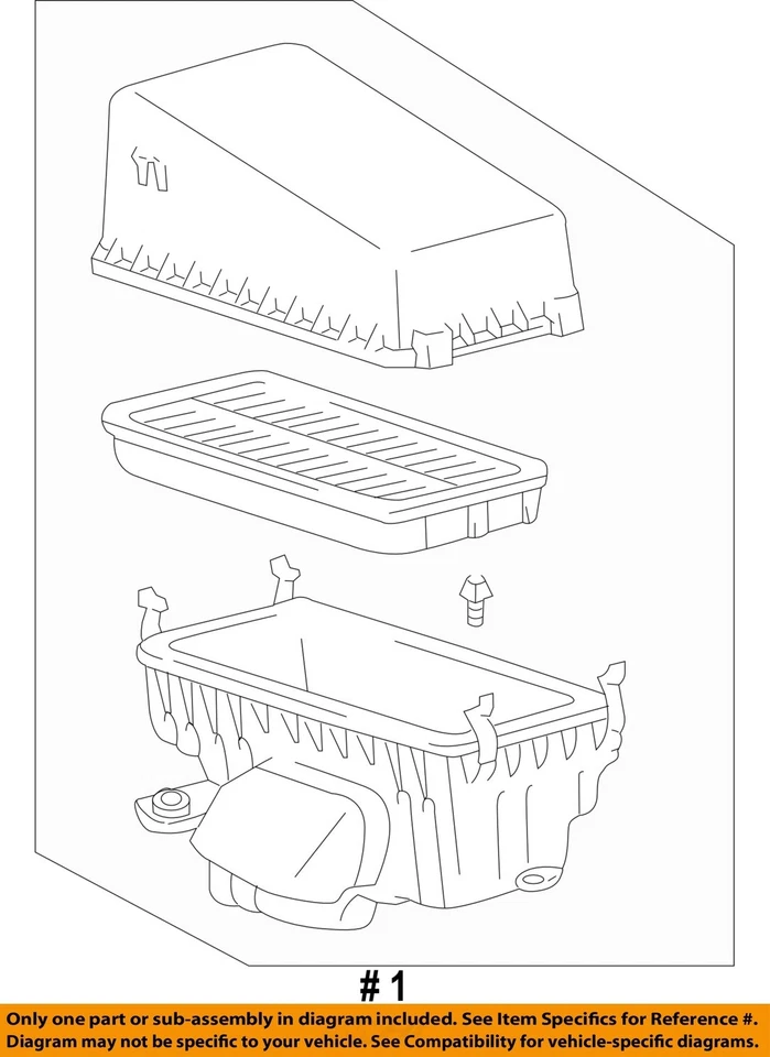 Used Air Cleaner Assembly fits: 1999 Toyota Rav4 3SFE engine Grade A - Image 4 of 4
