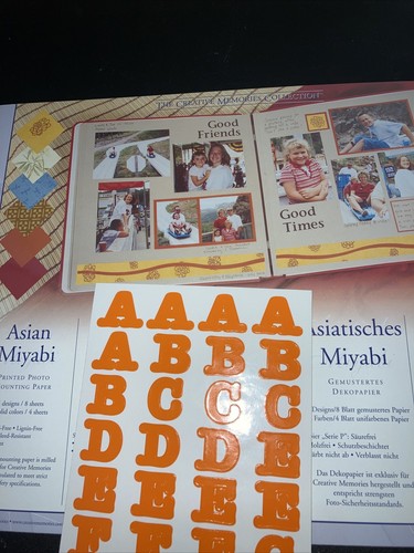 creative memories asian paperpack plus letters and vintage deseigns