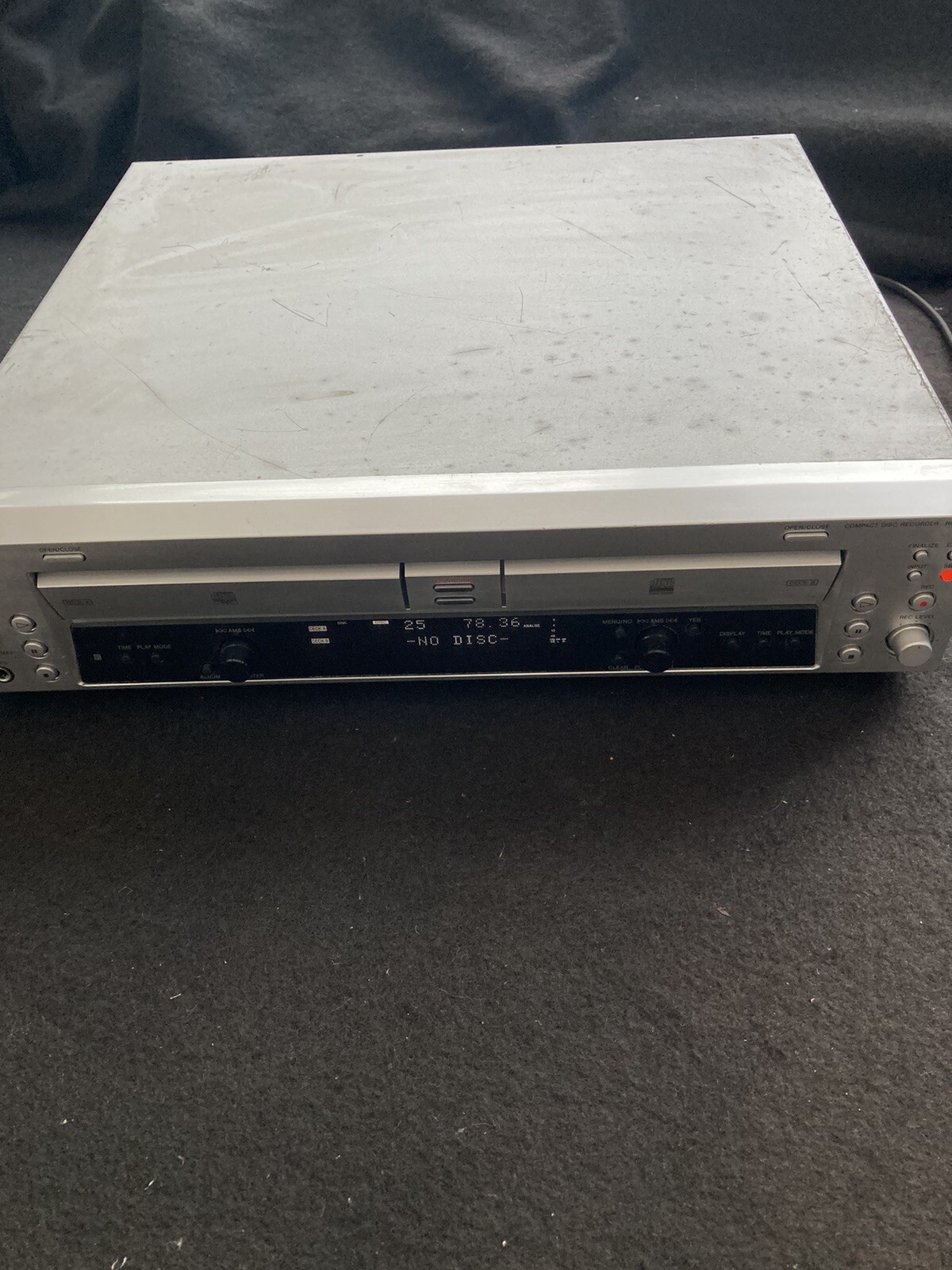 SONY RCDW100 Twin Compact Disc CD Player Recorder eBay
