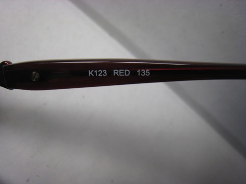 KAY UNGER EYEGLASSES FRAME K123 RED 52-15-135 WITH CASE AUTHENTIC - Picture 3 of 4