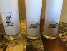 LOT of 3 BC Comics Johnny Hart Glasses Caveman Anteater Ant Juice Glass Cartoon