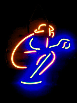 Shea Stadium Catcher Neon Sign New York Mets Light 14 x 10