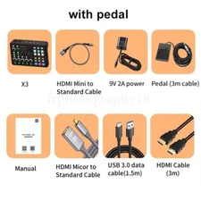 Osee GoStream X3 HDMI-compatible Video Audio With Foot pedals Switcher KIT DHL