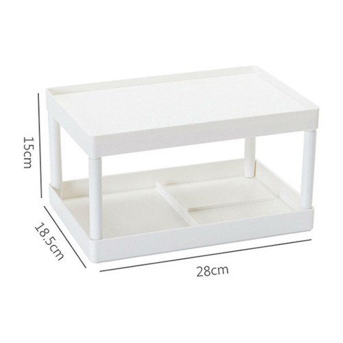2 Layer Desk Organizer Rack Bookshelf Stand Storage Shelf Dormitory Home - Picture 8 of 12