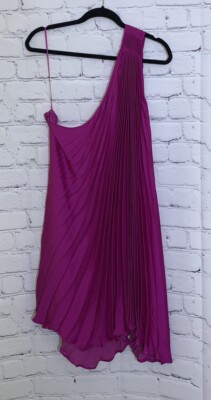 banana republic pleated one shoulder dress Banana Republic Women's One Shoulder Pleated Dress