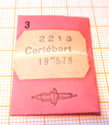 3 Unruhwelle Cortebert 19´´´ 578  DCN 2213 neuwertig ältere Lagerware