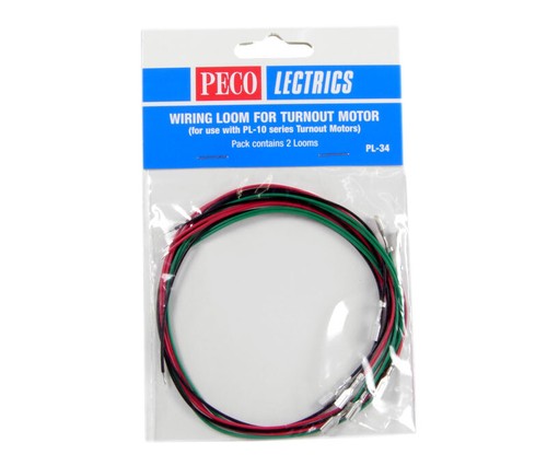 Peco PL-34 Power cables for switch motors (2 pieces pack) - Picture 3 of 3
