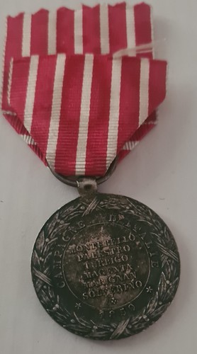 French Medal Commemorative 1859 Italian Campaign Napoleon III Original By Barre - Picture 2 of 4