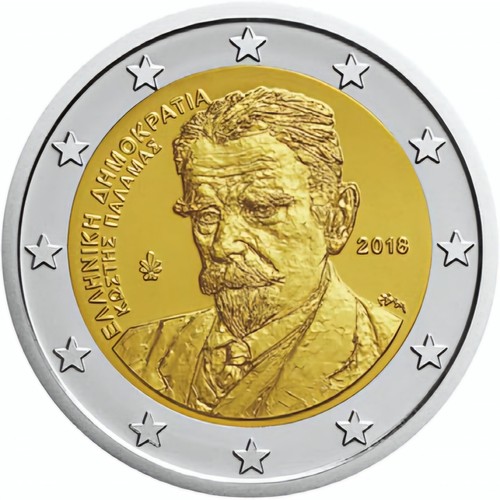2 Euro Griechenland 2018 * 75th Anniversary - Death of Kostis Palamas * Unc