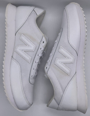 New Balance Mens 501 White Leather MZ501CKD Size 12 D NWOB Ripple Sole Classic