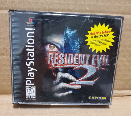 Resident Evil 2: (PlayStation 1) PS1 Black Label w/ Registration Card