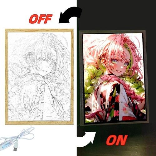 Demon Slayer - Liebessäule Mitsuri Kanroji Nachtlicht - Perfektes Geschenk
